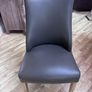 Millie Dining Chair Faux Leather x 8 in Grey Image 3