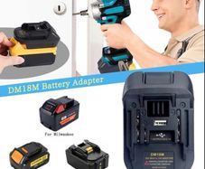 Adapter Converter DM18M Battery Adapter for DEWALT DCB200 DCB205 20V Lithium to MAKITA BL1830