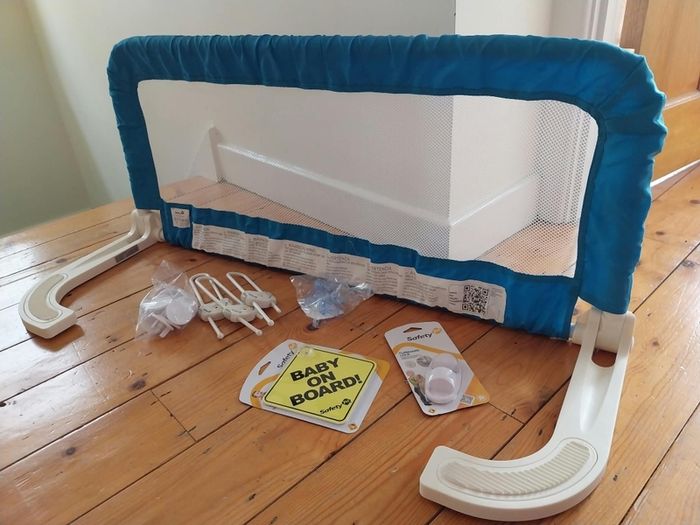 Bed safety rail and other safety assortment