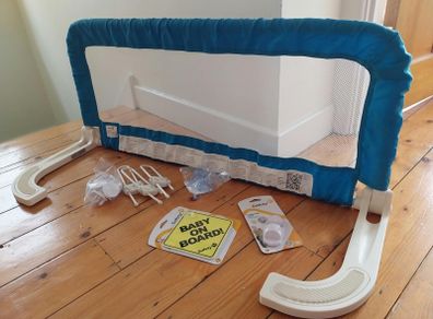 Bed safety rail and other safety assortment
