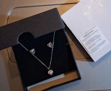 Elizabeth Duke pendant and earrings set