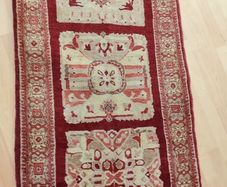 Stylish XL Afghan Ziegler Hand Knotted Runner Rug