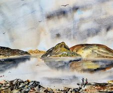 eagles nest Killarney watercolour