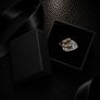 Vintage 925 Sterling Silver & Smoky Quartz Leaf Ring Image 2