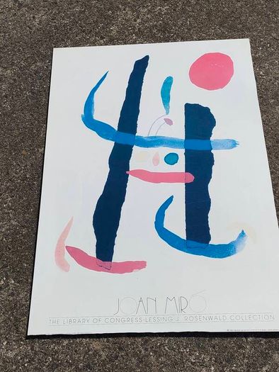 3 Foot 1988  Joan Miro Woodcut
