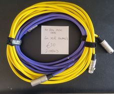 2 XLR patch cables 6M