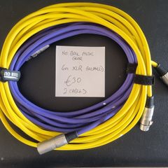 2 XLR patch cables 6M