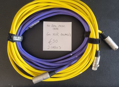 2 XLR patch cables 6M