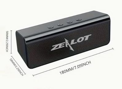 ZEALOT S31 - Wireless Speaker, 1800mAh Battery for 10-Hour Playtime, new, unopened.