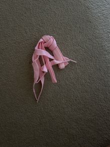 Pink shoe laces