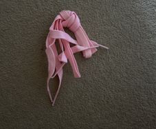 Pink shoe laces