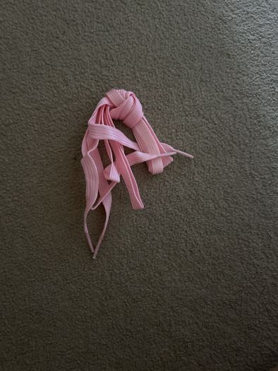 Pink shoe laces