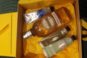 L'occitane shower gel 250ml and hand creams