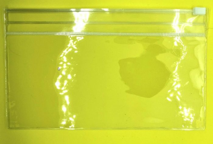 Set of 2 Waterproof Large Phone bags Transparent Clear Dirt Proof zip case