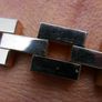 Vintage 1950s 18K Gold RGP Tank Bracelet Modernist MCM - Rolled Gold Plated Image 8