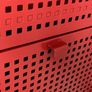 Nikkeby Ikea Red Metal Bedside Locker Image 3