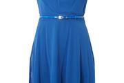 PLUS SIZE (20) Dorothy Perkins Cobalt Blue Chiffon Dress. New