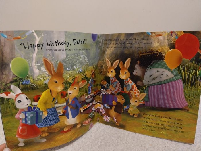 Peter Rabbit, Happy Birthday, Peter story book