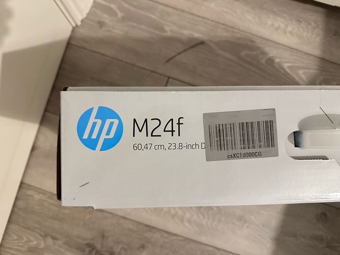 HP FHD Monitor, HDMI, Black Head, Silver Stand, 24-Inch