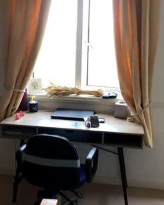 Desk! Light Oak & Black, 120x48cm Perfect Condition