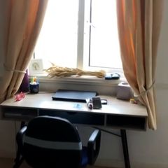 Desk! Light Oak & Black, 120x48cm Perfect Condition