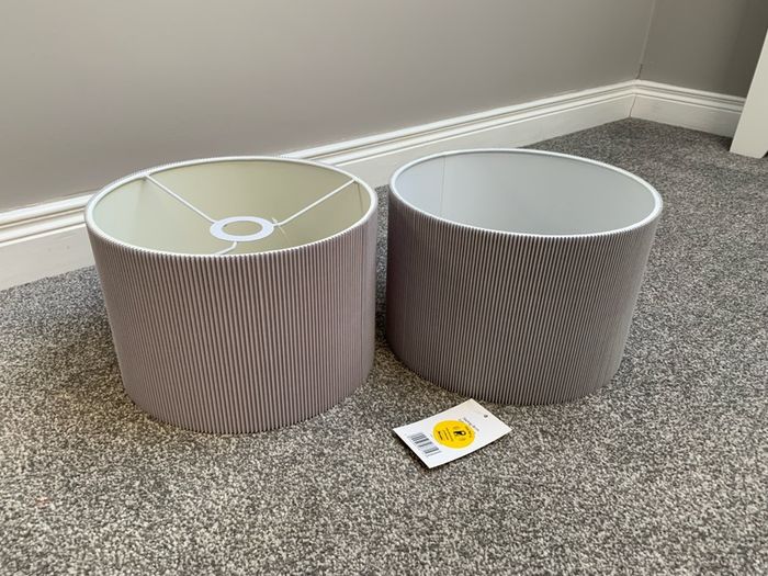 grey lamp shades
