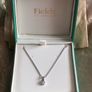 White gold necklace and pendant Image 4