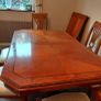 Solid timber table and chairs Image 3