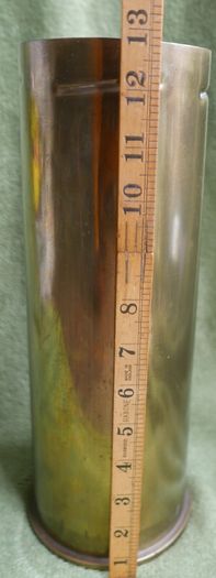 Vintage Large British 105mm Trench Art Engraved Brass Artillery Shell Case 1979