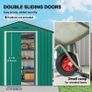 Garden Shed 6.5ft x 3.5ft Large Metal Shed for Outdoor Storage with Double Sliding Doors and 4 Vents Image 4