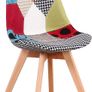 2 x Dining Chairs Design Patchwork Retro - Free Delivery Nationwide Image 5