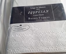 Single Egyptian cotton flat sheets