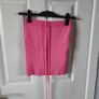 Pink Mini Skirt With Straps At Waist, BERSHKA, size M Image 6