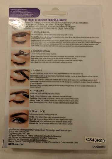 Kiss Beautiful Tool Kit Brows