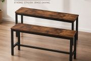 Industrial Dining Benches Set of 2