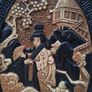 2 X 15 Inch Bretby Pottery Art Deco Japanese Wall Plaques Image 10