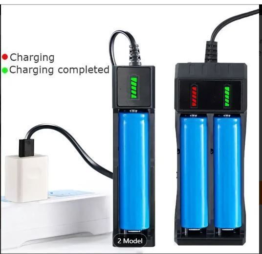 USB Charging 18650 Battery Charger 2 slot