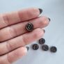 Hematite roses 8mm and 10mm. Gemstone beads Image 3