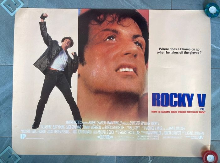 rocky original movie posters cinema release uk quad double sided Original movie posters