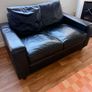 Leather 2 seater couch Image 2