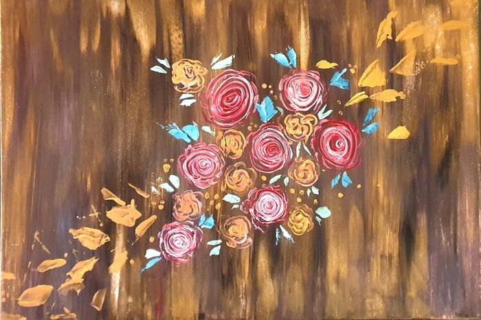 Original hand painted picture on canvas.