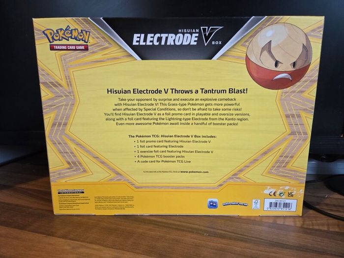Pokemon Hisuian Electrode V box