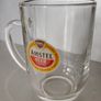 Vintage Amstel Bier Pint Tankard Glass 20oz - ARC France 1980s Flat Top D-Handle (23cm) Image 5