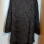 NEW  Black Wool Coat with Lace overlay Image 6