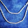 Vintage 18 Inch Sterling Silver 925 Triple Twist Rope Link Chain c1960 - 4,3g Image 2