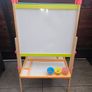 Kids Wooden Double Sided Easel Chalkboard and Whiteboard Image 2