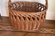 Vintage Traditional  Hand woven Wicker Basket