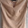 mohito Suede look brown top fits Xs s Image 5