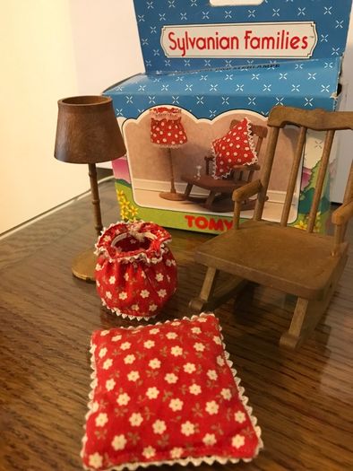 Vintage Rocking Chair and Standard Lamp