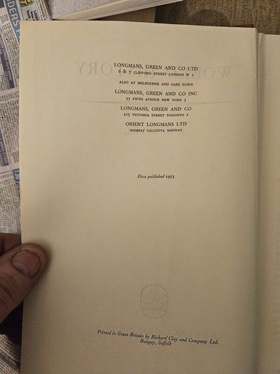 World History.  By J.c. Revill. First Edition 1953. 670 Page Hardback In Good Condition.  See Photos For Same.